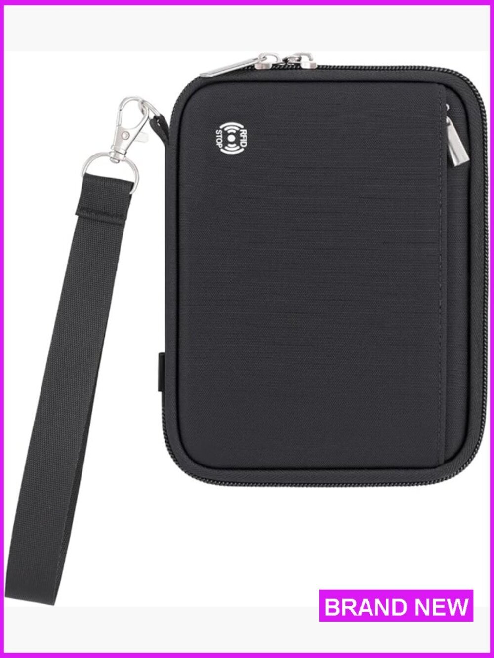 Passport Holder Family 4 RFID Blocking Travel Wallet Zipper Document Organizer
